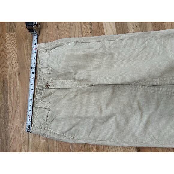 Tommy Bahama Relax Ripstop Khaki Drawstring Pants Cotton Linen Blend Mens 34 - Picture 8 of 12